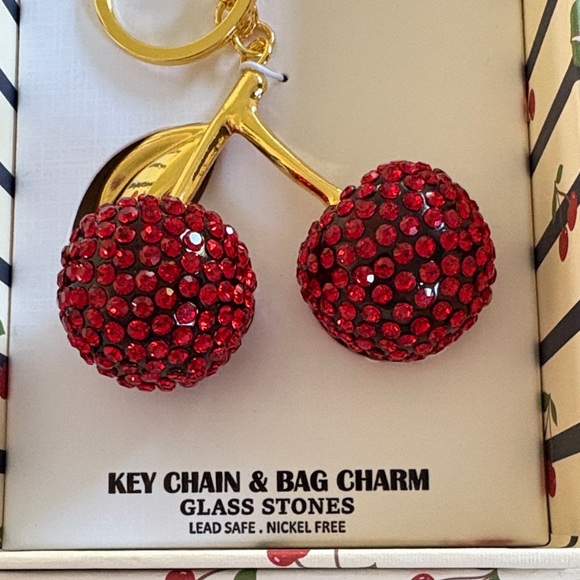 Piper K Cherry Bag Charm - Picture 3 of 5